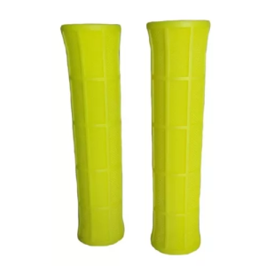 Puños color amarillo Wester en goma, muy buen agarre