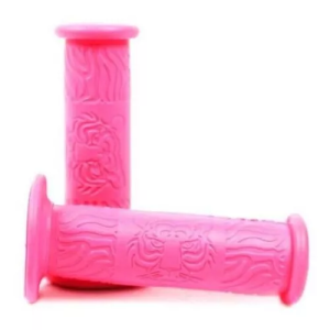 Puños Tiger rosados para bicicletas infantiles