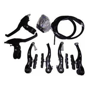 Frenos V-Brake completo trasero delantero levas y cables