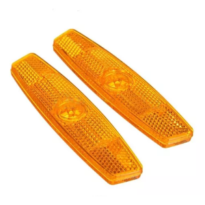Par de ojos de gato / Reflectivo para ruedas - Naranja