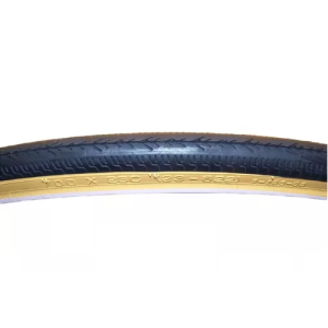Cubierta Semitubo Deli Tire 700x23C (23-622) Ocre y negro
