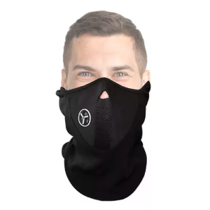 Máscara / Buff / Cuellera / Cubre nariz orejas - Polar Neopreno negra