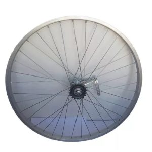 Rueda trasera freno contra pedal rod.28 en aluminio.