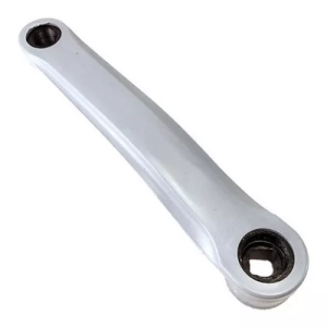 Palanca izquierda 170mm en acero forrado en plástico gris