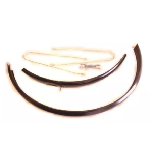 Guardabarros en acero rodado 28 par con accesorios - Negros