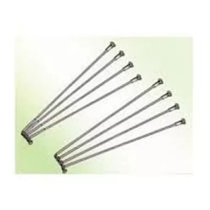 Rayos zincados 175x2mm con niples - 36 unidades