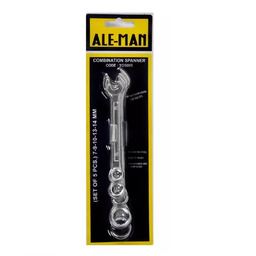 Llaves Combinadas Ale-Man 5 Piezas 7, 9, 10, 13 y 14mm