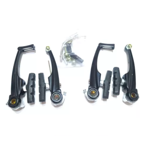 Frenos V-brake Aluminio Oro delantero y trasero completo