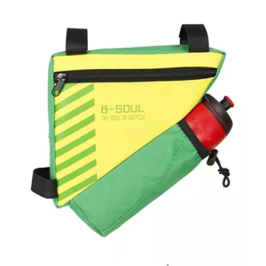 Bolso B-Soul con porta caramañola - Verde con amarillo