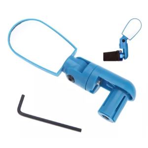 Espejo de embutir para bicicletas - 60 x 40mm - Celeste