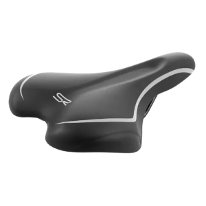 Asiento Selle Royal 280x170mm negro con líneas blancas