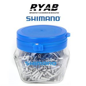 Terminales SHIMANO cable cambio 1,2mm x 500 unidades