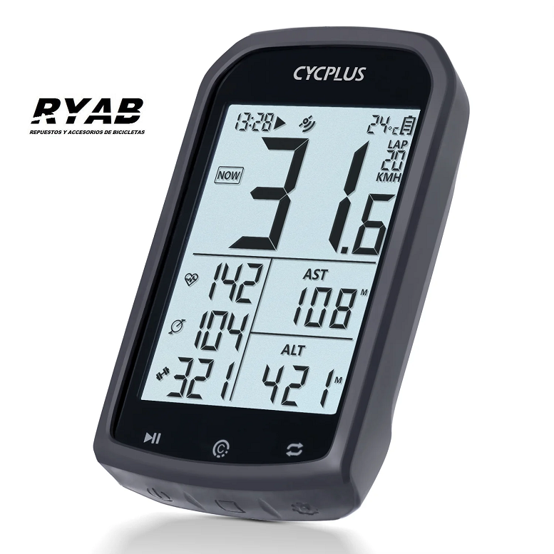 Ciclocomputadora GPS Cycplus M1 pantalla Led de 2.9
