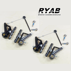 Frenos cantilever XLC juego trasero y delantero - Aluminio