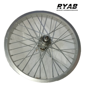 Rueda delantera reforzada rodado 16 - Aluminio 36 rayos