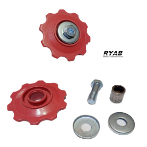 Par de rueditas poleas de cambio 39mm 10 dientes