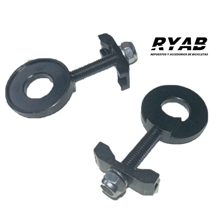 Par de Reguladores / Tensores / Estira cadena para eje de BMX 14mm