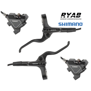 Frenos Hidráulicos SHIMANO MT200 Flat Mount delantero/trasero