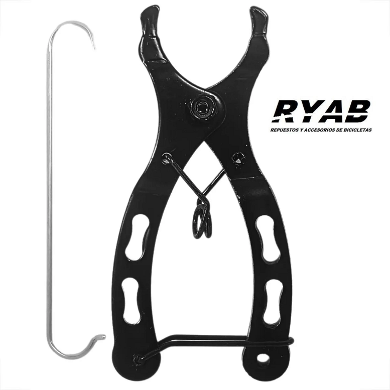Pinza mini para eslabón de cadena con gancho de retención