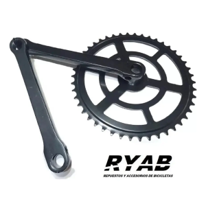 Plato / Engranaje 44 cientes con palancas 165mm - P/eje de chavetas