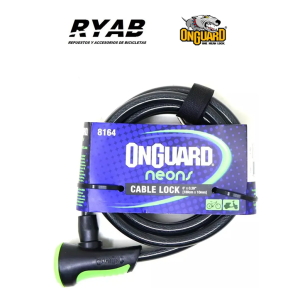 Tranca Candado 2 Llaves Para Bicis Motos 10mmx180cm Onguard